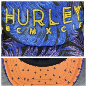 Hurley FOUNDED 1999- MCMXCIX Roman Numeral Snapback Mesh Cap Baseball Hat RARE